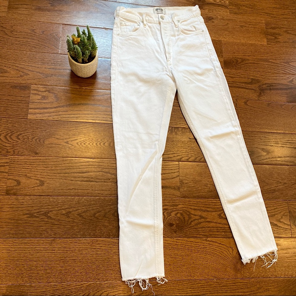 AGOLDE Nico High Rise Slim Fit White Size 25
